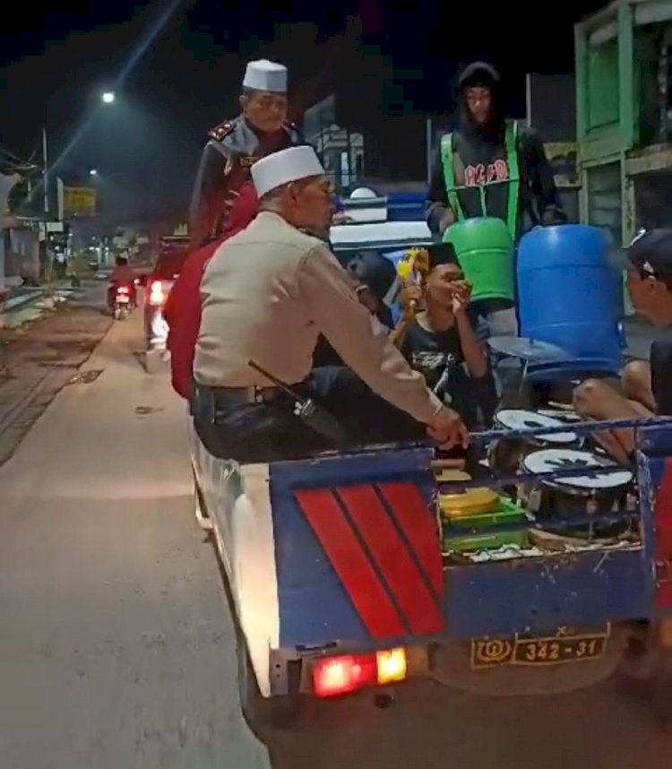 Kapolsek Tanggulangin Patroli Sahur Keliling